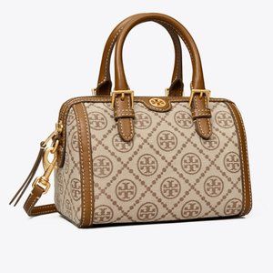 Tory Burch⭐️host pick⭐T Monogram Jacquard Mini Duffle Barrel Crossbody Hazel NWT